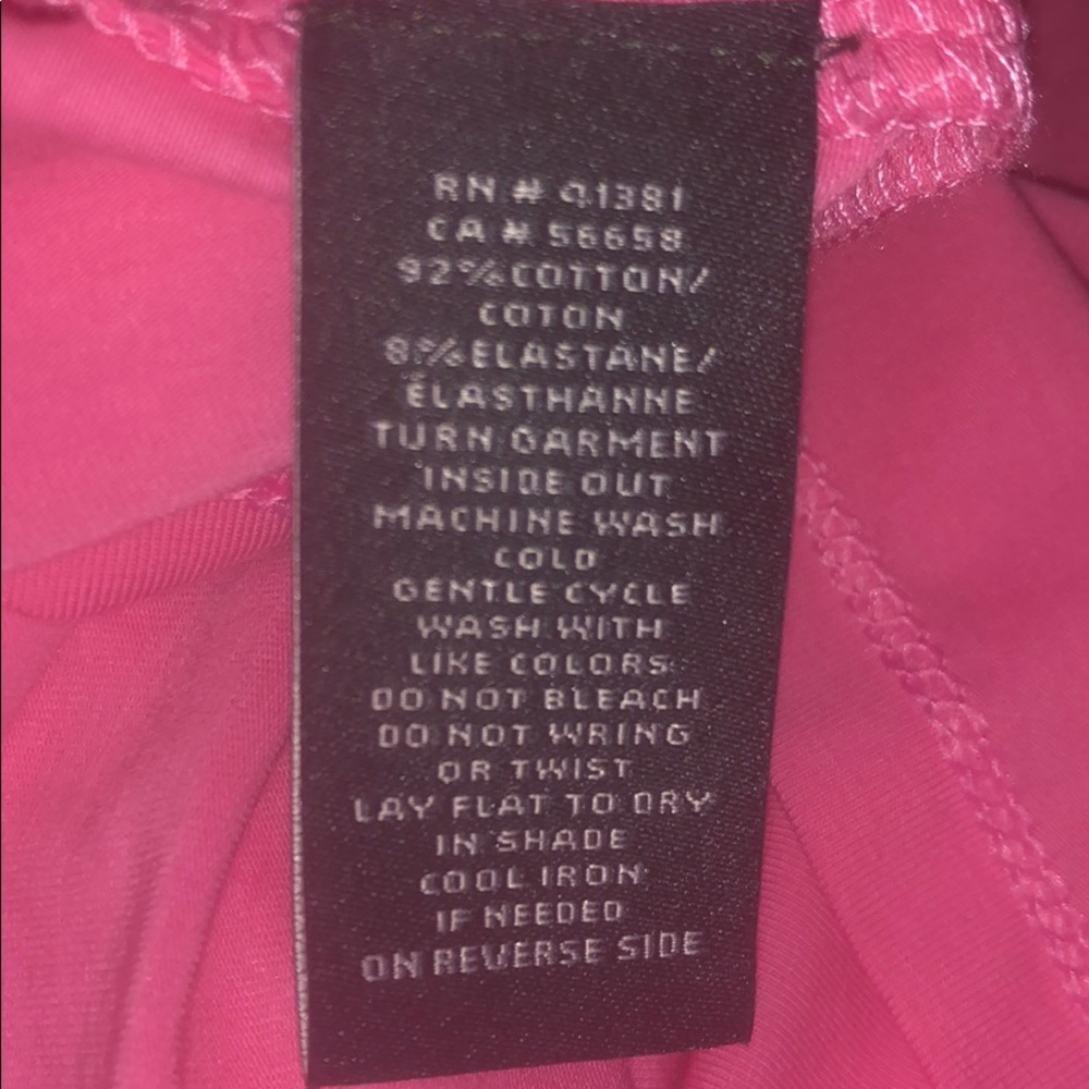 NWT LAUREN Pink faux wrap sleeveless top Size Large Elastane Stretchy - Picture 4 of 4